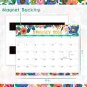 2 x Magnetic Calendar for Fridge - Magnetic Calendar 2026, Jan.2026 - Dec.2026, 8"  10", 2026 Calendar, Tear-off Pad, Blocks with Julian Dates - Floral
