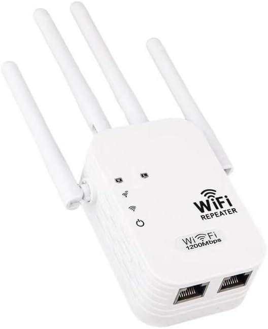 PHEZEN WiFi Signal Extender, 2025 WiFi Booster 1200Mbps Dual Band WiFi Extenders Signal Booster, Wireless Network Signal Booster for Indoor and Home