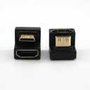 Replacement mini HDMI to HDMI (180 Degrees) Adapter (top Corner) 48Gbps, 8K@60Hz, 4K@60Hz, U-Shaped Expansion Converter Adapter, Compatible with Portable Display Accessories (2-Packs)