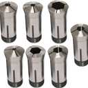 7Pcs 5C Hex Collet 1/4", 5/16", 3/8", 1/2", 5/8", 3/4", 7/8" Mill Collet Holder Fit for CNC Engraving Machine