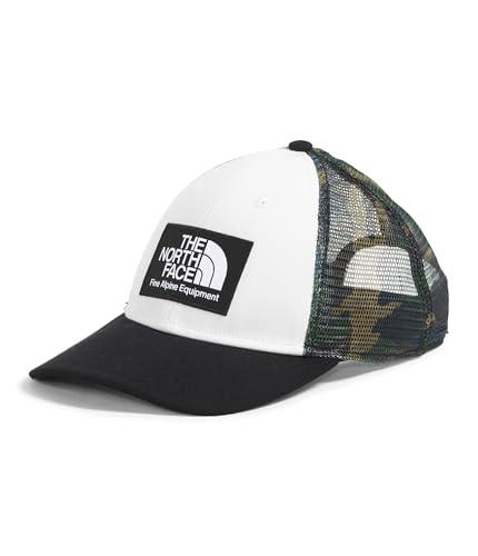 THE NORTH FACE Mudder Trucker Baseball Cap | Classic Fit Snapback Hat for Men & Women with FlashDry Sweatband, Breathable Fabric, TNF Black/TNF White/TNF Black TNF Camo Small Print, One Size