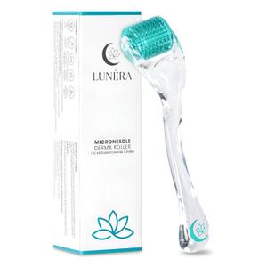 Premium Derma Roller for Face, Beard, Scalp & Body  0.25mm Microneedle Tool for Men & Women  192 Titanium Needles with Ergonomic Handle & Storage Case