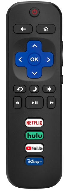 Replacement Remote Control Only for Roku TV, Compatible for TCL Roku/Hisense Roku/Onn Roku/Sharp Roku/Element Roku/Westinghouse Roku/Philips Roku Smart TVs (Not for Roku Stick and Box)