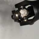 3/4" Round x 3/4" Round Single Steering Shaft Universal U Joint 3/4" Round to 3/4" Round Black Steering Shaft Universal Coupling 35 Working Angle 3-3/4" Total Length
