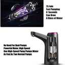 GOLDEN DEER Water Dispenser for 5 Gallon Bottle, Portable Water Cooler Dispenser,Universal Water Dispenser for 2.53 and 5 Gallon Bottles USB Charging Water Pump (Dark Gray)