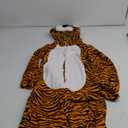 BesserBay Unisex Kids Halloween Fleece Dalmatian Cute Bear Hooded Fox Costume Animals Onesie with Tail 12 Years (Orange | Tiger)