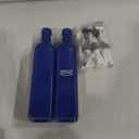 Glass Oil and Vinegar Dispenser Set For Kitchen, 17oz Glass Olive Oil Dispenser Bottle with Pour Spout, Farmhouse Olive Oil Dispenser Bottle For Kitchen, Unique Navy Blue Decor (2 blue)