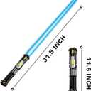 Cawiew 4 Pack Light up Sword Saber with FX Sound (on-Off Control) and Full Retractable Handle, 4 Colors LED Glow in The Dark Toy for Kids Adult