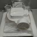 12" Ultra Quiet Bathroom Exhaust Fan with 6500K LED Light, 1.0 Sone 120 CFM, 10x10 Mount, 1500 LM Ceiling Ventilation Fan, Energy Efficient (6500K LED-W)