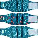 Wegreeco Small Dog Diapers Male,Reusable Belly Bands for Male Dogs,Washable Doggie Puppy Diapers Wraps,Medium Large Size (5 Pack X-Small, Marine Animal)