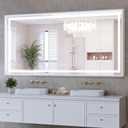 30"x60" LED Bathroom Mirror with Lights, Front & Backlit, Anti-Fog, Dimmable, 3 Color Temperature, CRI 90+, LED Mirror for Bathroom with Premium Full Aluminum Frame, Touch Control with Memory