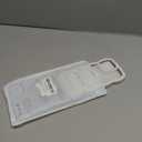 oakxco for iPhone 12/12 Pro Case Wavy Clear, Slim Thin Transparent Acrylic Hard Shell Plastic & Soft Silicone Wave Frame Bumper, Girly Cute Y2k Curly Phone Case for Women Girls Aesthetic, White