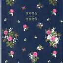 Laura Ashley 2025-2026 Large Agenda Planner, 18 Month, Monthly & Weekly Pages (8 x 10" | July 2025-Dec 2026) (Navy Roses)