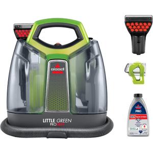 BISSELL Little Green Proheat Portable Deep Cleaner/Spot Cleaner and Car/Auto Detailer with self-Cleaning HydroRinse Tool for Carpet and Upholstery, 2513E