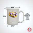 Officially Licensed NCAA Large Ceramic Coffee Mug - 15 oz Ceramic Coffee Mug - Premium Swirl Design, Team Logo Mug for Sports Fans - Game Day & Office Essential