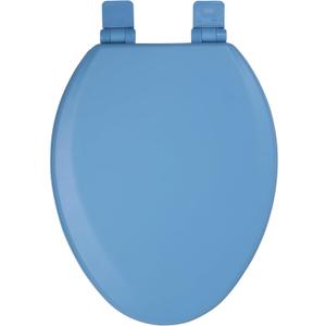 Toilet Seat, Slow Close, Soft Touch, Ultra-Smooth Matte Finish (No Orange-Peel Texture), Premium Moulded Wood, Quick Release, PIKLiDS (Royal Blue, Elongated)