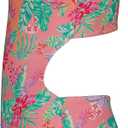 Roxy Girls' One-Piece Swimsuit with UPF 50+ Sun Protection, Quick Drying Bathing Suit, Peach Breeze, 14