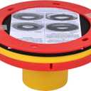 Oatey 43403 Set-Rite Toilet Flange Extension Kit, 1/2"-5/8", Red, Yellow