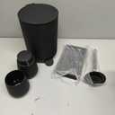 White Bathroom Accessories Set with Small Trash Can 3 Liter/0.8 Gallon,Toothbrush Holder,Soap Dispenser,Vanity Tray,Toilet Brush and Holder White 5PCS