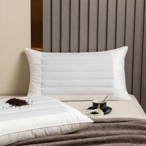 Queen Size Pillows Dual-Purpose Buckwheat Soft Pillows for Sleeping,Buckwheat shell on one side and polyester fiber cotton on the other side,Best pillows for sleeping Provides Effective Neck Support