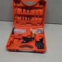 Hand Held Vacuum Pump Brake Bleeder Kit, Brake Clutch Fluid Bleeder Vacuum Pump Pressure Tester with Gauge Adapters, Automotive Brake Fluid Bleeding Set with Protected Case