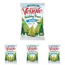 Sensible Portions Garden Veggie Zesty Ranch Flavored Holiday Trees, 6 Oz (Pack of 4), Best By: MAR 08, 2026