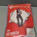 fun shack 20s Gangster Costume for Women, 1920s Mobster Outfit, Halloween Costume for Women (XX-Large, Black)