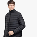 Ultra-Lightweight Men's Down Jacket with Built-in U-Shaped Pillow - Premium Stitching, Warm & Comfortable for Outdoor, XXL