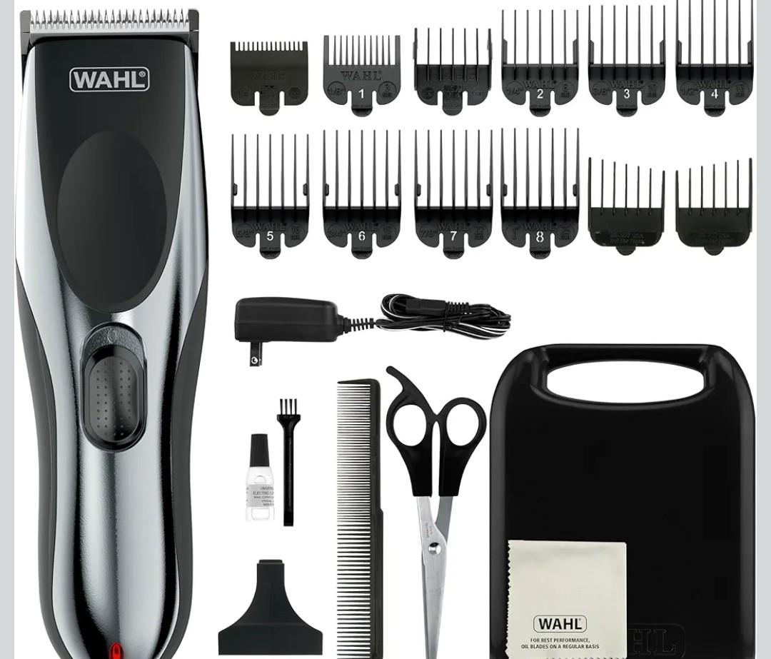 Wahl Clipper Rechargeable Cord/Cordless Haircutting & Trimming Kit for Heads, Longer Beards, & All Body Grooming - Model 79434