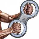 Fitarc 6/12/15 LB Rotator Burn Machine,Spinning Burn Rotator,Grip Strength Trainer,Arm Workout Equipment,Multifunctional Hand and Forearm Trainer,Arm and Shoulder Strength Training for Home and Gym