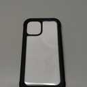 Diaclara Designed for iPhone 12 Mini Case, Full Body Rugged with Built-in Touch Sensitive Anti-Scratch Screen Protector, Soft TPU Bumper Case for iPhone 12 Mini 5.4" (Black and Clear)