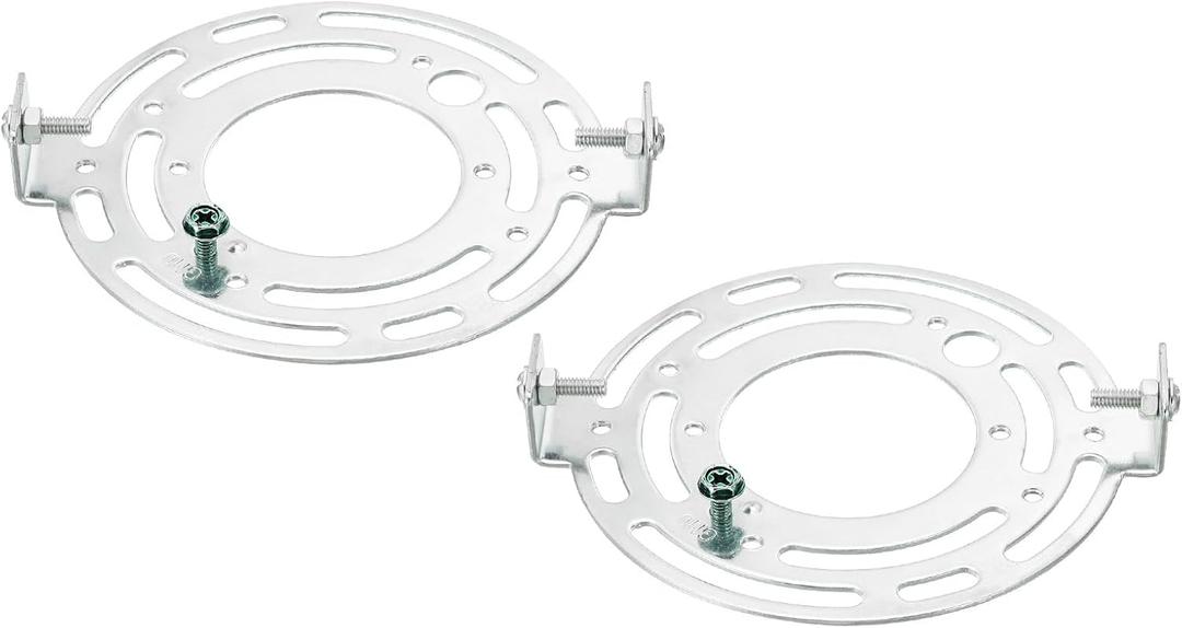 PATIKIL 115mm (4.53") Universal Light Fixture Mounting Bracket Kit, 2set Light Crossbar Round Ceiling Plate for Wall Light, Close to Ceiling Light, Chandelier