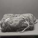 Heated Blanket Electric Blanket Full Size 72''x84'' with 9 Heating Levels, 1-10 Hour Auto Shut Off, Machine Washable, Flannel & Sherpa Soft Warming Blanket for Couch, Bed, Office - Light Grey