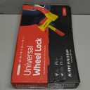 KAYCENTOP Universal Wheel Lock, Security Trailer Wheel Lock, Tire Lock Anti Theft for Trailers Golf Cart SUV Boat ATV Motorcycle Camper, 3 Keys (Yellow-Red)