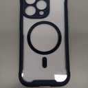 Miracase Magnetic for iPhone 16 Pro Case Full-Body Phone with Built-in Glass Screen Protector, [Compatible with MagSafe] Military Drop Proof 16 Pro Cover Bumper 6.3 inch, Blue