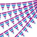 5 Pcs Pre Strung Video Game Birthday Party Banner Gaming Happy Birthday Decorations Pennant Banner Video Game Party Supplies Favors