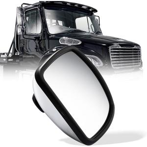 for Freightliner M2 Wide Angle Chrome Door Mirror With Heating and Defrosting - Lower Mirror for 2004-2016 Truck, Universal Left/Driver and Right/Passenger Side