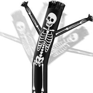 Halloween Skeleton Inflatable Tube Man, 20 ft Tall Wacky Waving Inflatable Skeleton Dancing Tube Guy for Outdoor Halloween Party Decoration (Blower Not Included)