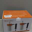 150W LED Temporary Work Light 22500lm 5000K Construction Lighting Temp Light High Bay Fixture, Hanging Temporary Work Lights with Stainless Steel Safety Guard Sturdy Hook for Mine Workshop Jobsite