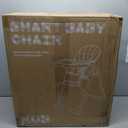 KB 3-in-1 Foldable Baby High Chair | Multifunctional Infant High Chairs for Babies and Toddlers | Removable Seat & Tray Easy Clean | 7 Height & 4 Recline Adjustable | 2 Locking Wheels (Grey)