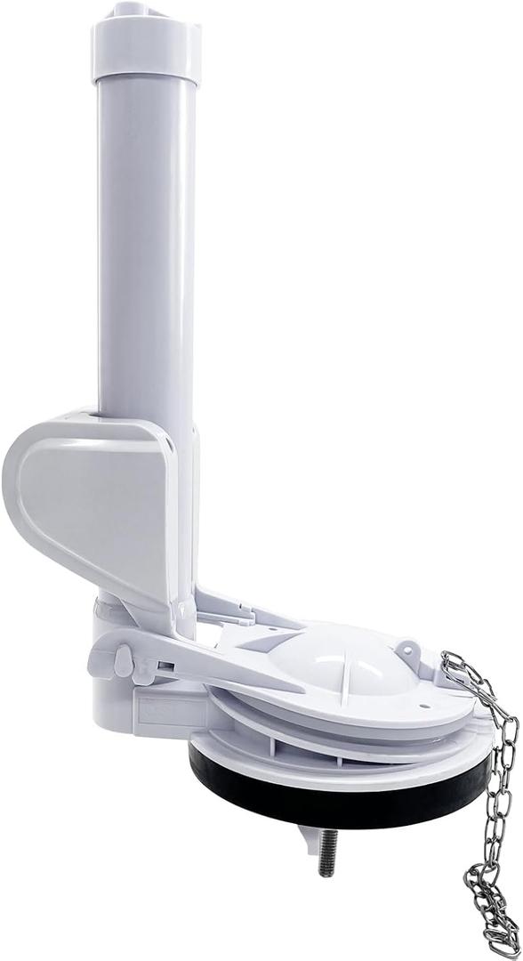 3-Inch One Piece Toilet Flush Valve Repair Kit, Universal Replacement with Flapper & Chain, Leak-Proof Silicone Seal, Easy Install, Compatible with TOTO/American Standard (Not for Two-Piece Toilets)