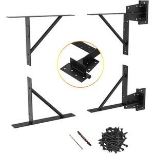 Gate Corner Brace Bracket Heavy Duty Adjustable No Sag Kit Durable Solid Iron for Shed Doors,Driveway Gates,Corral Gates,Wood Windows,Gate Frame Kit,Gate Hardware