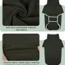 Dog Warm Sweater,Turtleneck Pet Fleece Sweaters,Stretchy Comfortable Sweater for Puppy,Doggy Sweatshirt with Sleeves Soft Pullover Sweatshirt XL ArmyGreen