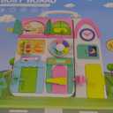 Montessori Toys for 1+ Year Old Girl Gifts, Busy Board Educational Toddler Toy Age 1-2, First Christmas 1st Birthday Gifts for 1+ Year Old Girl Boy (Pink)