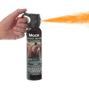 Mace Brand Guard Alaska Bear Deterrent Self Defense Spray, 9.17 oz, 20 Feet Range, Max Strength 20% OC Wildlife Safe Formula, Essential for Outdoors, Hiking, Camping, & Hunting