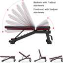 DERACY Adjustable Weight Bench for Full Body Workout, Incline and Decline Weight Bench for Indoor Workout, Home Gym
