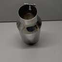 Vurkcy 3 inch Inlet Exhaust Tip, 5" Outlet 12" Overall Length Stainless Steel Exhaust Tail Pipe, Bolt-On, Rolled Edge, Slant Sleek Angle Cut, Polished Tailpipe, Silvery﻿