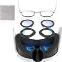Lens Anti Fog Kit for Meta Quest 3, Blue Light Blocking Glasses for Oculus Quest 3, VR Glasses Spacer Accessories Anti-Scratch Ring Prevent Eyeglass from Scratching for Meta Quest 3