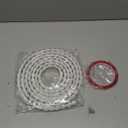 Leinuosen Flexible Molding Trim Peel and Stick for Walls 10ft Decorative Bead Pearl DIY Wall Trim for Bathroom Mirror Frame Border Backsplash Tile Ceiling Cabinet TV Wall Edge (White, 10ft /20 mm)