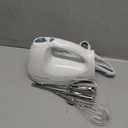 Hamilton Beach 6-Speed Electric Hand Mixer with Whisk, Traditional Beaters, Snap-On Storage Case, 250 Watts, White